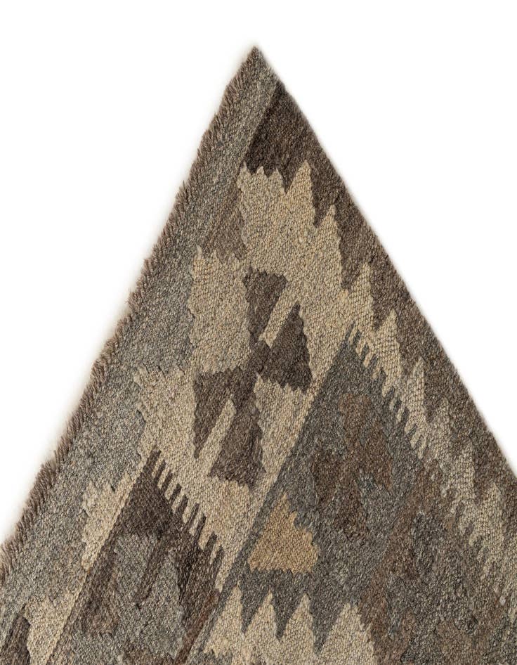 Detail image of  2' 9 x 9' 10  Hand Woven Kilim Maymana Wool Runner Rug