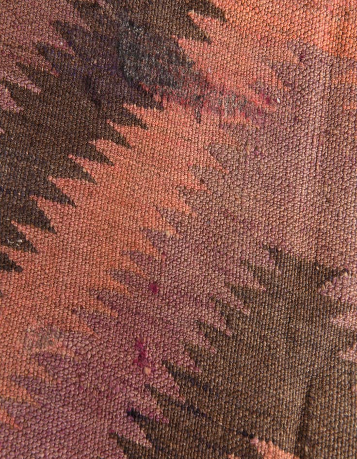 Detail image of  3' 6 x 9' 7  Hand Woven Kilim Modern Wool Runner Rug