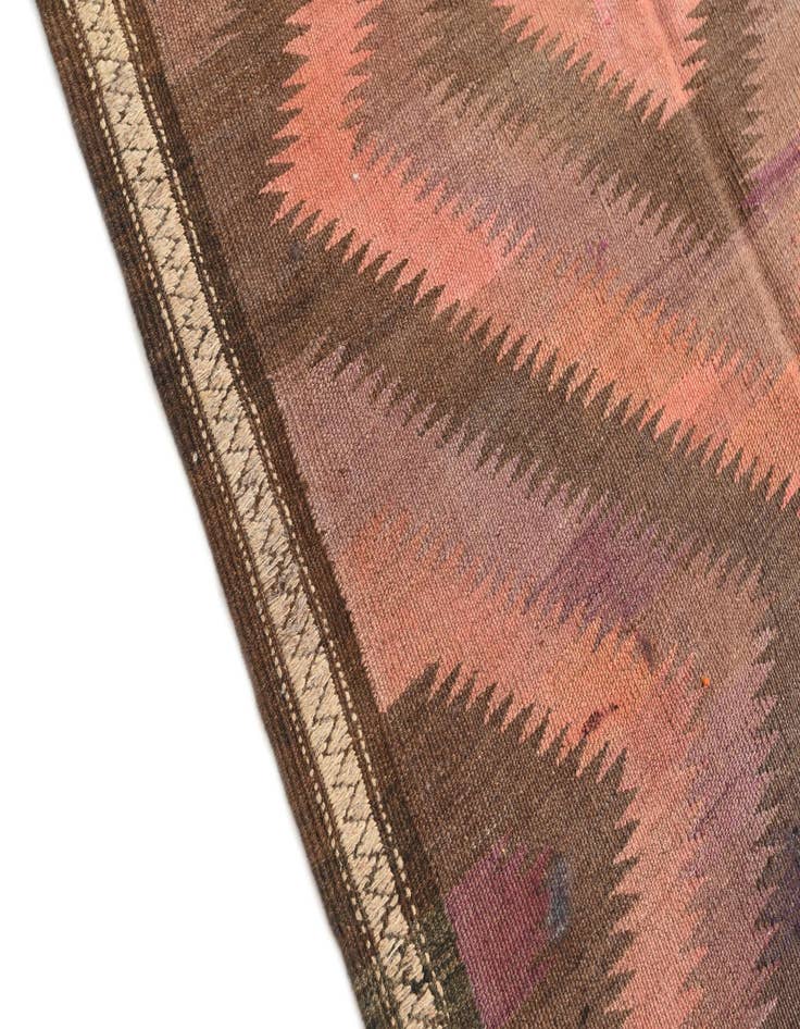 Detail image of  3' 6 x 9' 7  Hand Woven Kilim Modern Wool Runner Rug