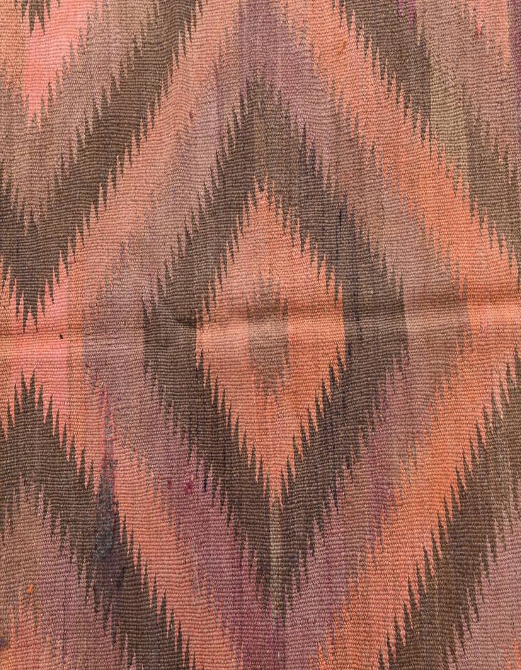 Detail image of  3' 6 x 9' 7  Hand Woven Kilim Modern Wool Runner Rug