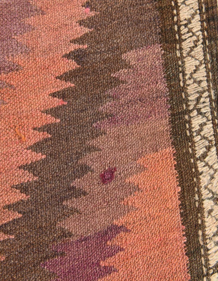 Detail image of  3' 6 x 9' 7  Hand Woven Kilim Modern Wool Runner Rug