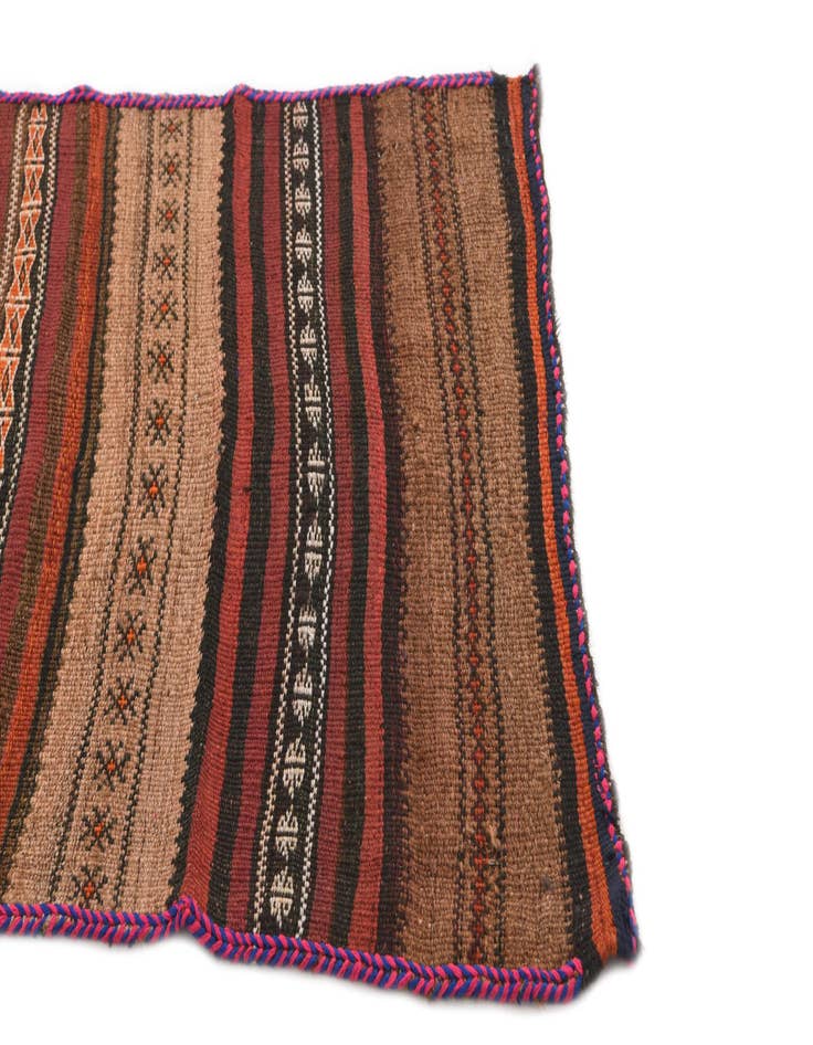 Detail image of  2' 8 x 6'  Hand Woven Kilim Modern Wool Runner Rug