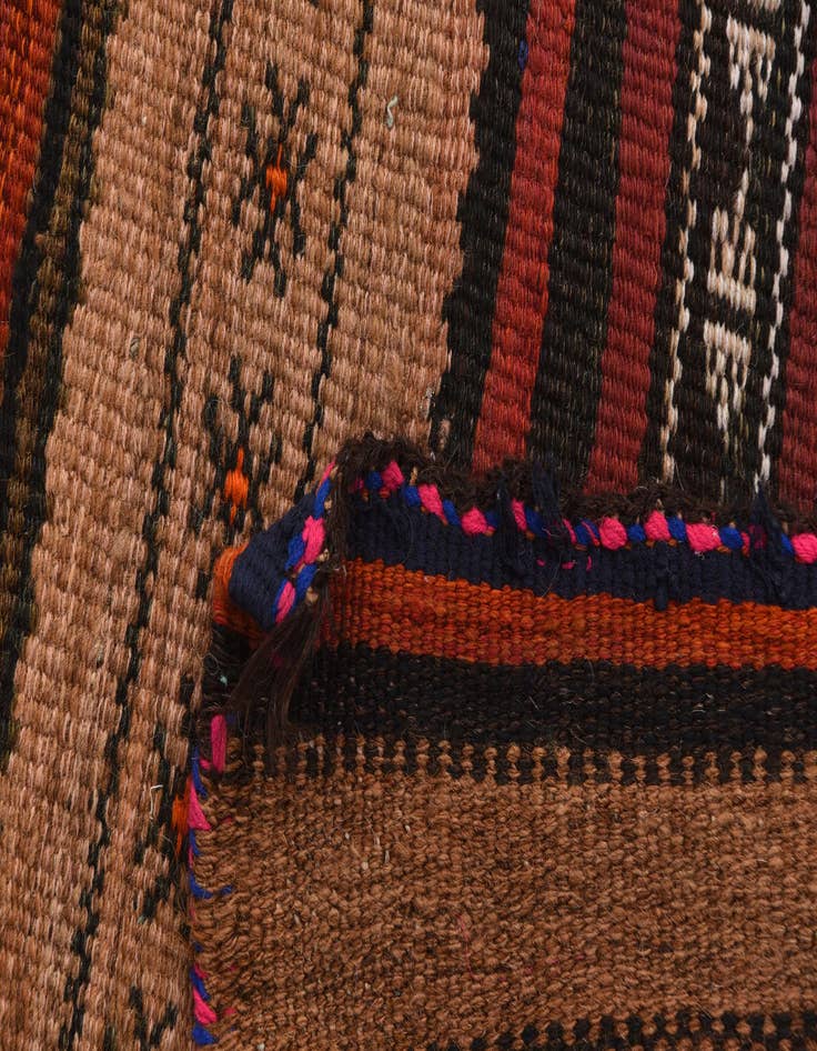 Detail image of  2' 8 x 6'  Hand Woven Kilim Modern Wool Runner Rug