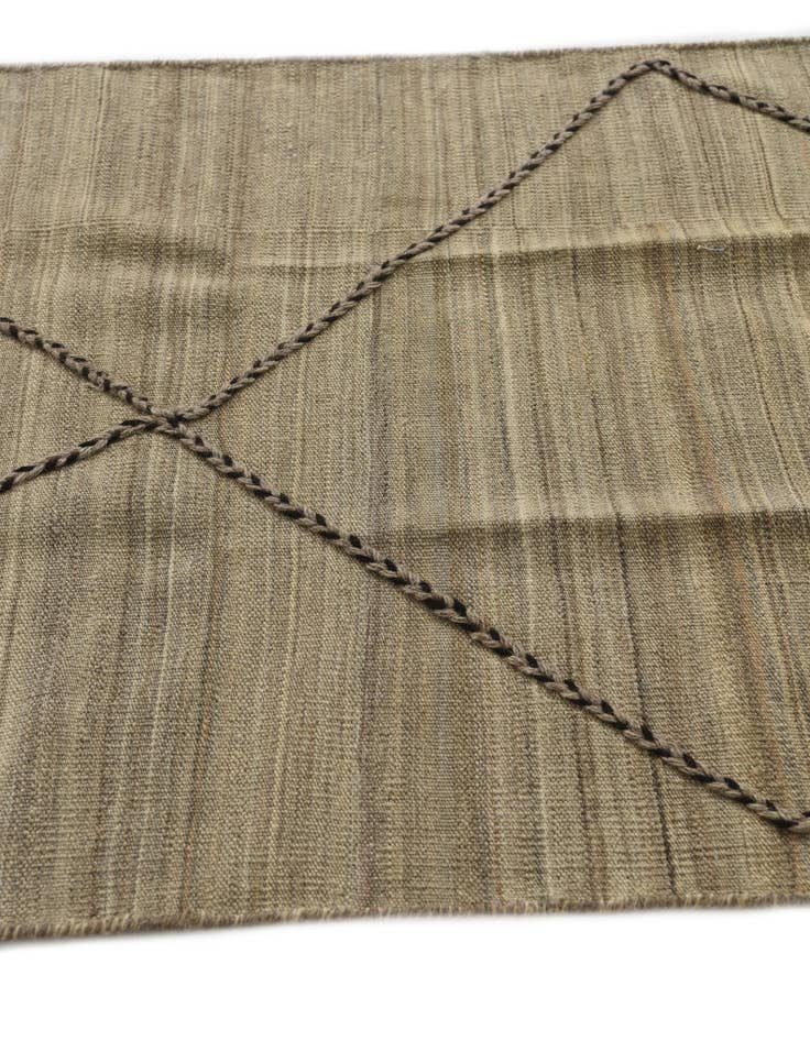 Detail image of  2' 10 x 15' 3  Hand Woven Kilim Modern Wool Runner Rug