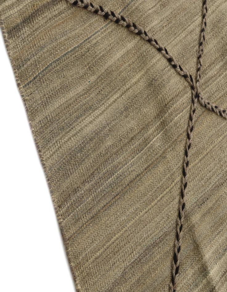 Detail image of  2' 10 x 15' 3  Hand Woven Kilim Modern Wool Runner Rug
