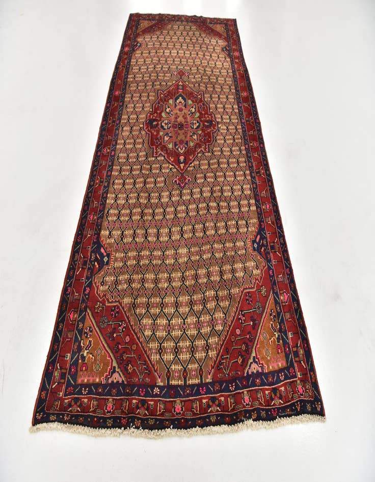 Detail image of  5' 3 x 11' 3  Hand Knotted Koliaei Persian Wool Runner Rug
