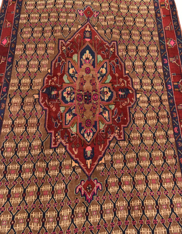 Detail image of  5' 3 x 11' 3  Hand Knotted Koliaei Persian Wool Runner Rug