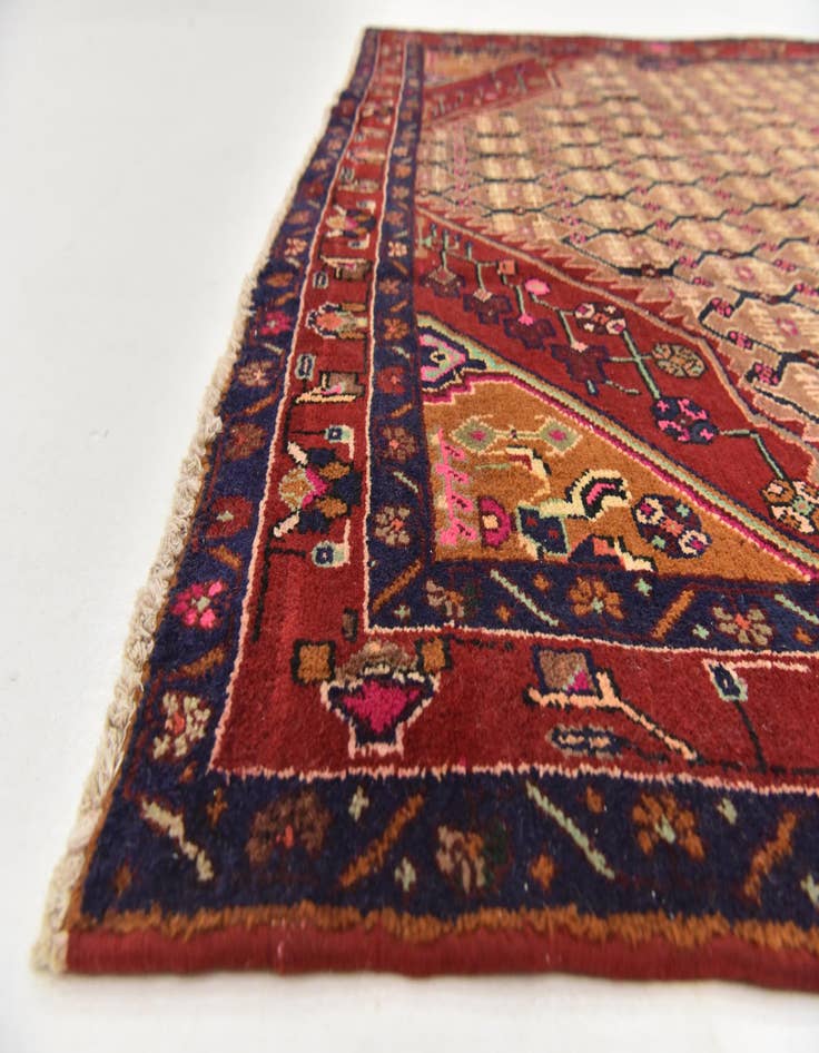 Detail image of  5' 3 x 11' 3  Hand Knotted Koliaei Persian Wool Runner Rug