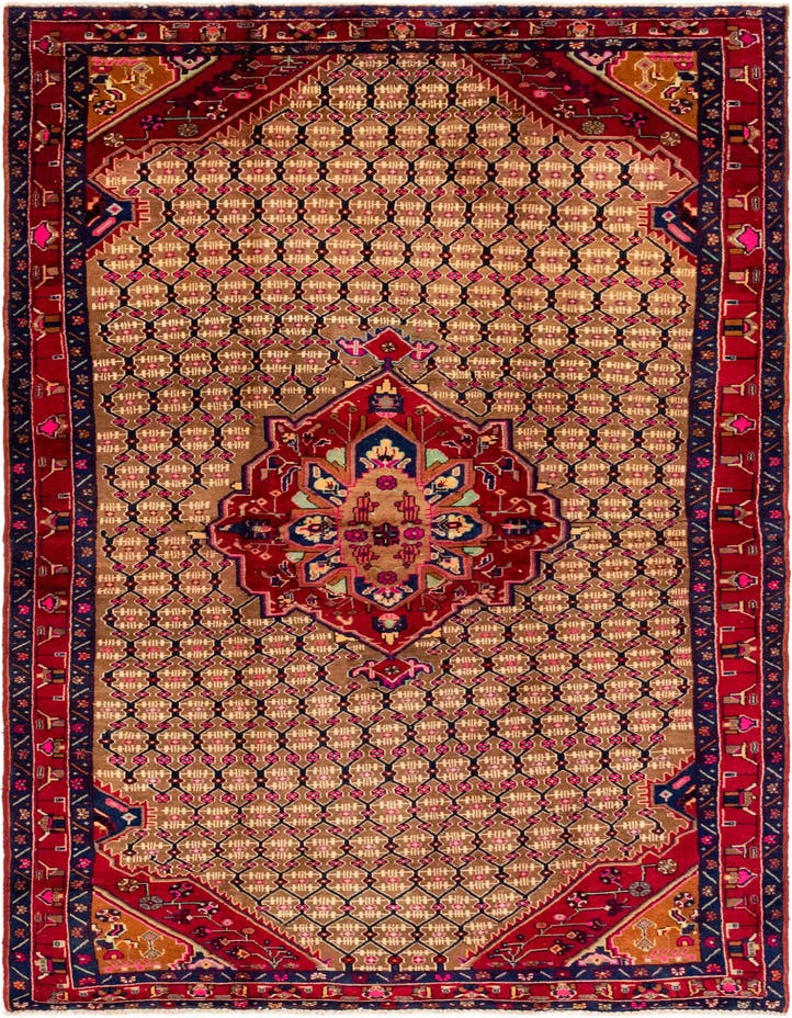  5' 3 x 11' 3  Hand Knotted Koliaei Persian Wool Ru...