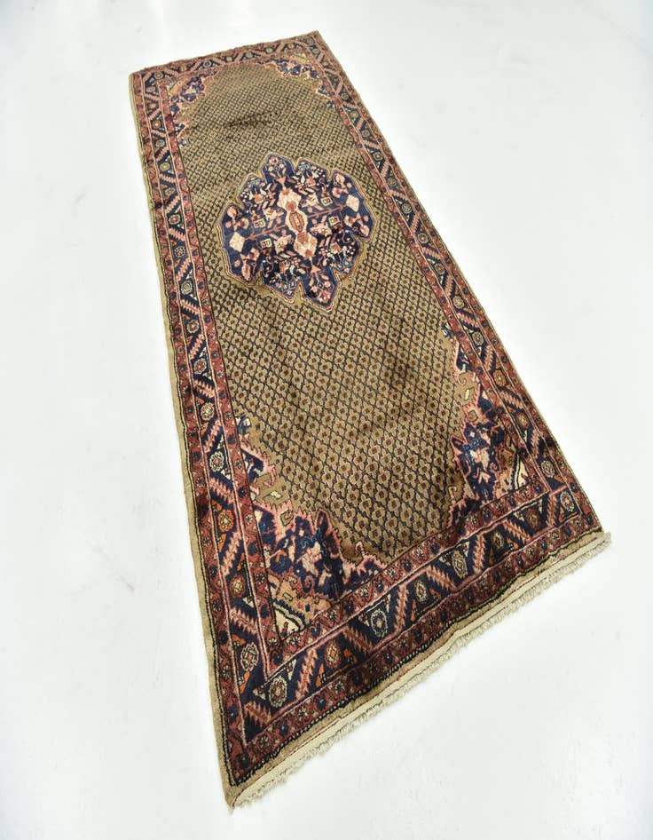 Detail image of 5' 3 x 10' 5 Hand Knotted Koliaei Persian Wool Runner Rug