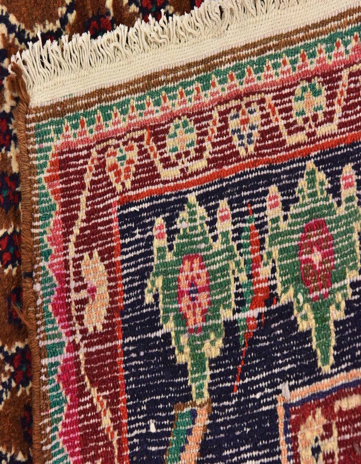 Detail image of  5' 2 x 9' 10  Hand Knotted Koliaei Persian Wool Runner Rug