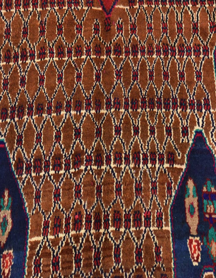Detail image of  5' 2 x 9' 10  Hand Knotted Koliaei Persian Wool Runner Rug