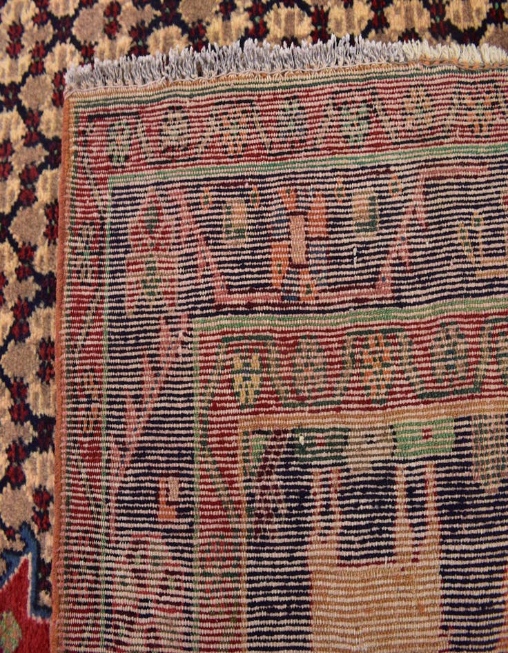 Detail image of  4' 10 x 9' 8  Hand Knotted Koliaei Persian Wool Runner Rug