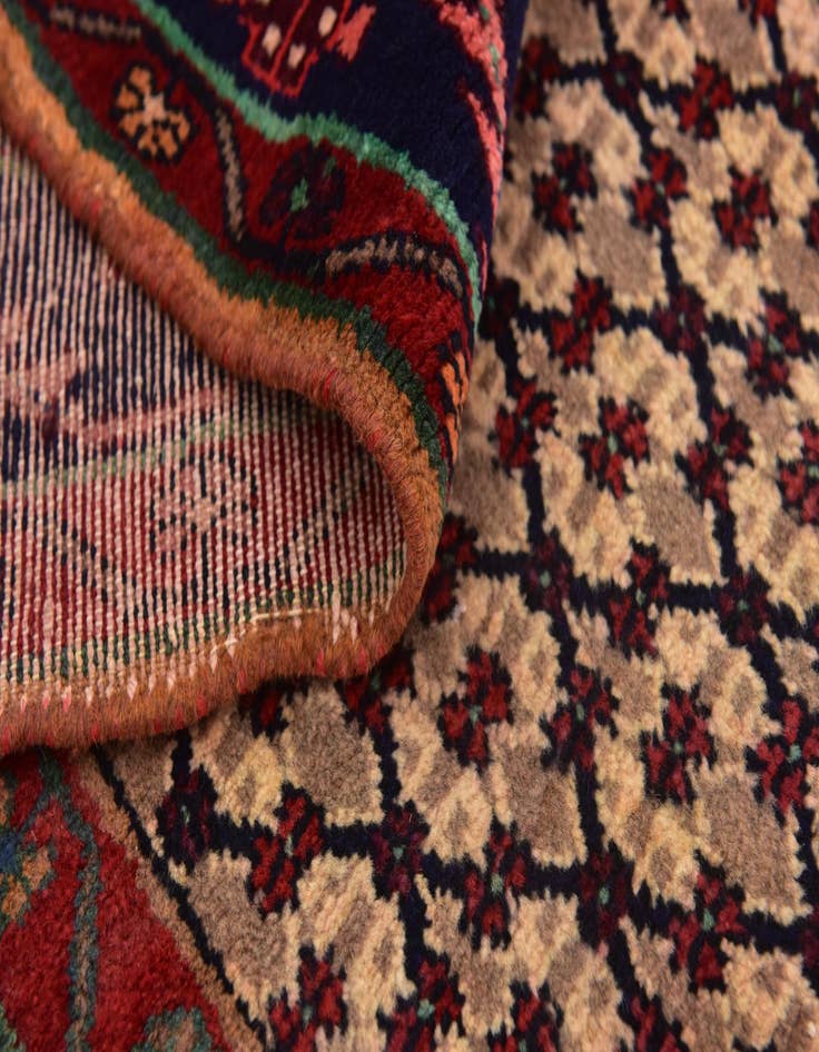 Detail image of  4' 10 x 9' 8  Hand Knotted Koliaei Persian Wool Runner Rug