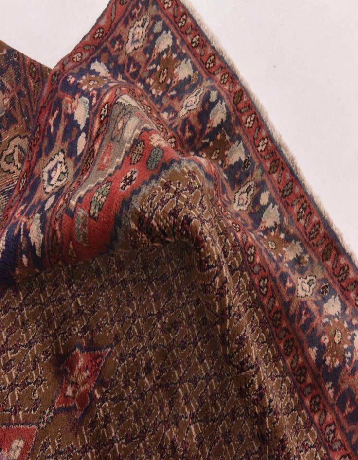 Detail image of  5' x 10' 6  Hand Knotted Koliaei Persian Wool Runner Rug