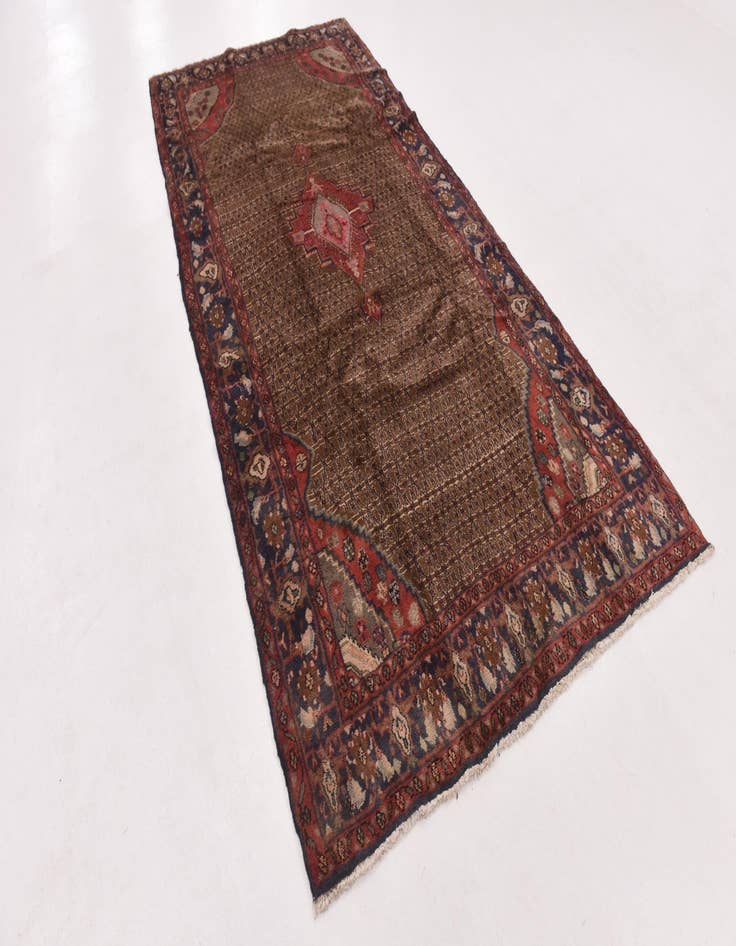 Detail image of  5' x 10' 6  Hand Knotted Koliaei Persian Wool Runner Rug