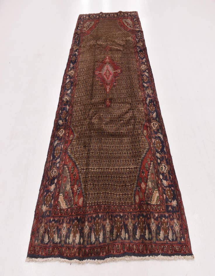 Detail image of  5' x 10' 6  Hand Knotted Koliaei Persian Wool Runner Rug