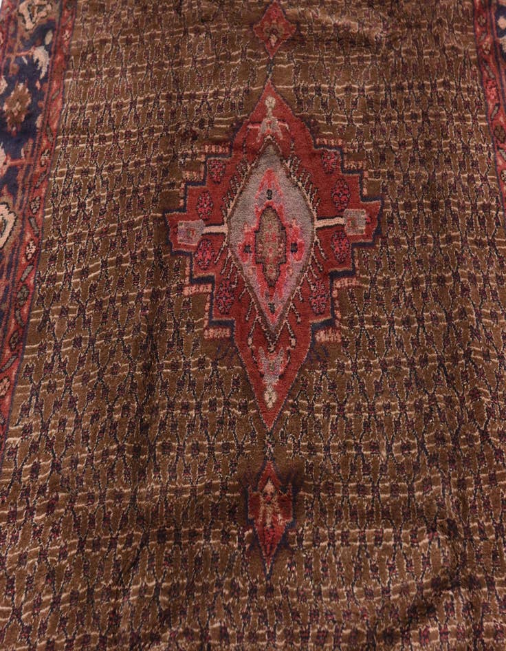 Detail image of  5' x 10' 6  Hand Knotted Koliaei Persian Wool Runner Rug