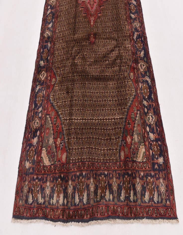 Detail image of  5' x 10' 6  Hand Knotted Koliaei Persian Wool Runner Rug