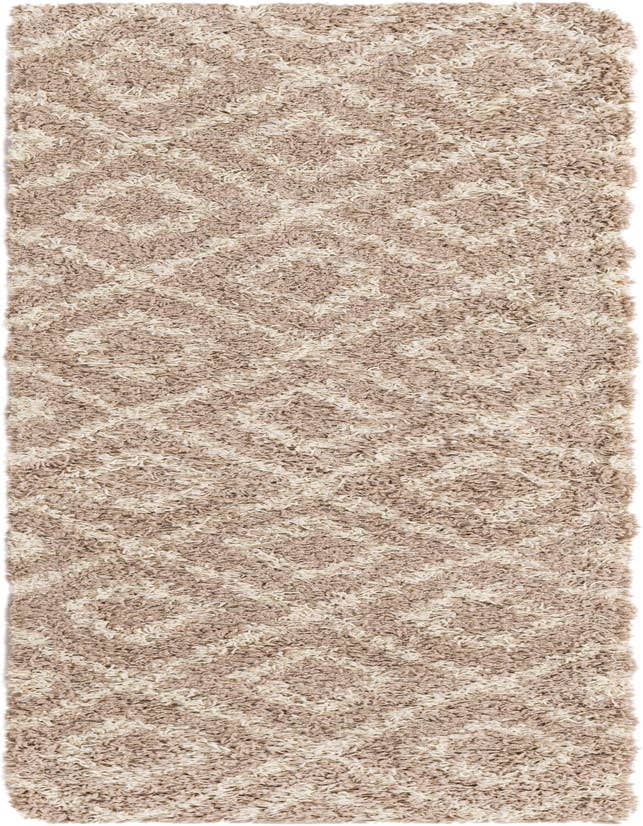Detail image of  2' x 7' Lattice Shag Runner Rug