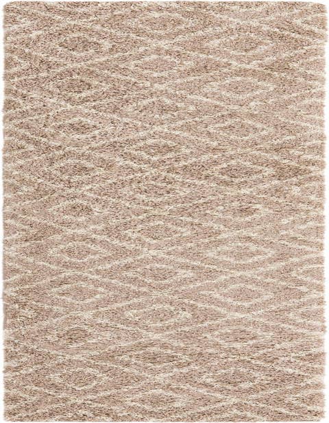 Detail image of  2' 7 x 12' Lattice Shag Runner Rug