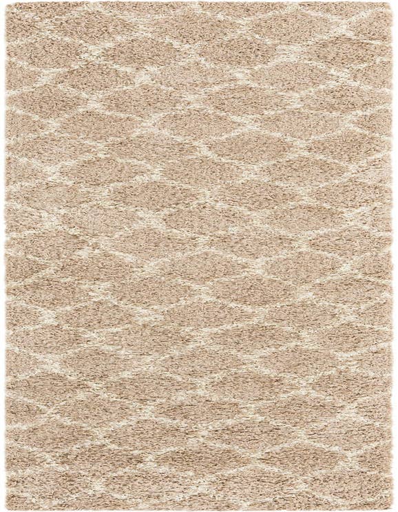 Detail image of  2' 7 x 10' Lattice Shag Runner Rug
