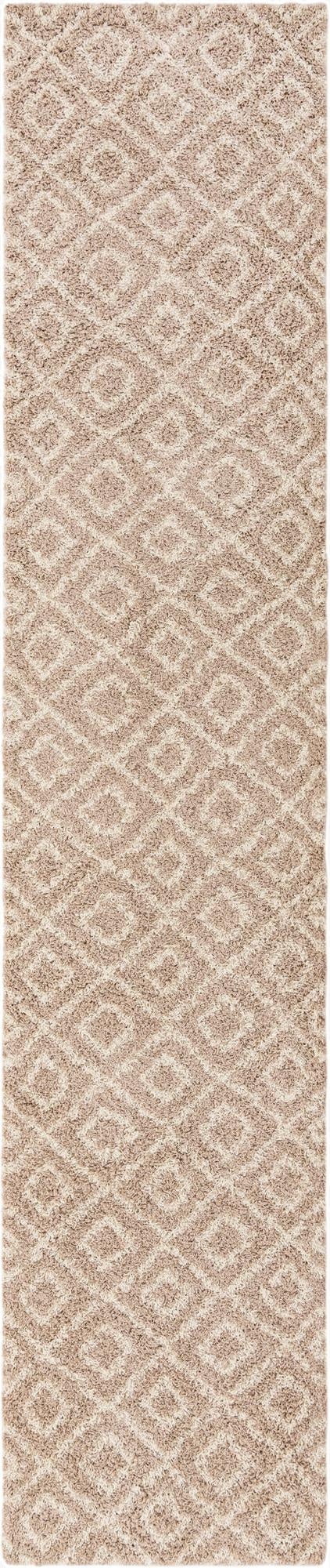  3' 3 x 16' 5 Lattice Shag Runner Rug