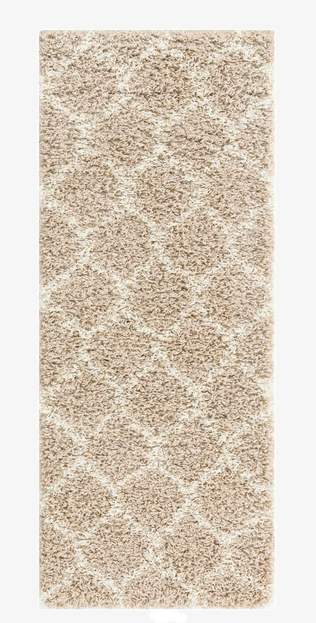  2' x 5' Lattice Shag Runner Rug