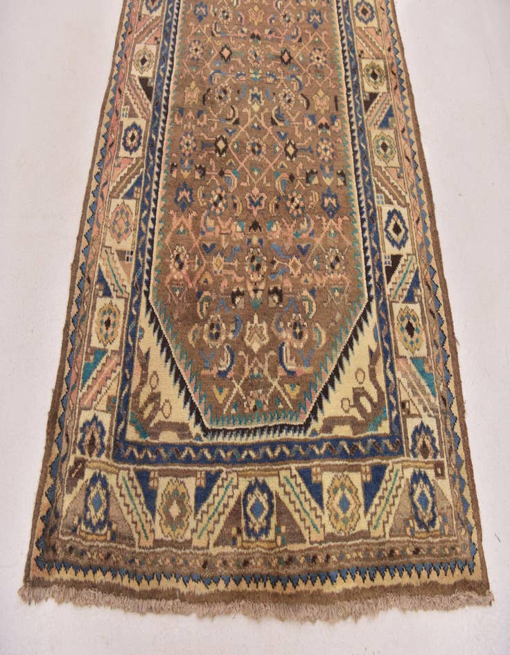 Detail image of 3' 7 x 10' 4 Hand Knotted Malayer Persian Wool Runner Rug