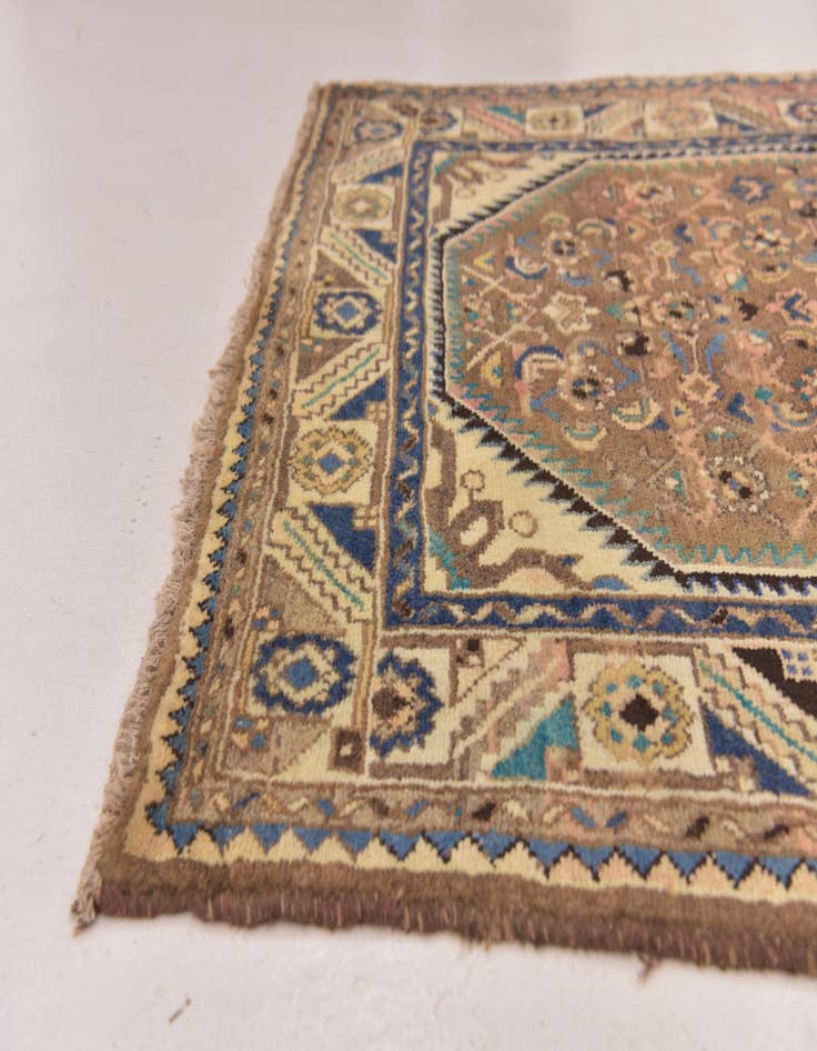 Detail image of 3' 7 x 10' 4 Hand Knotted Malayer Persian Wool Runner Rug