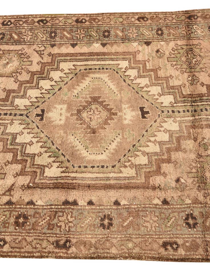 Detail image of  3' 8 x 8' 9  Hand Knotted Meshkin Persian Wool Runner Rug