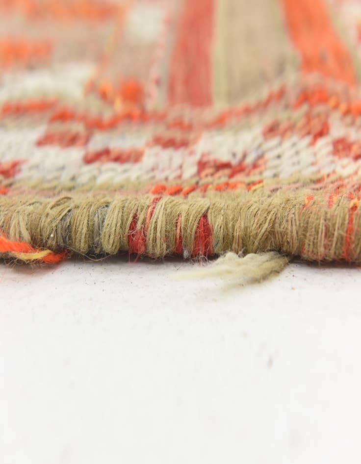 Detail image of  4' 4 x 9'  Hand Knotted Moroccan Wool Runner Rug