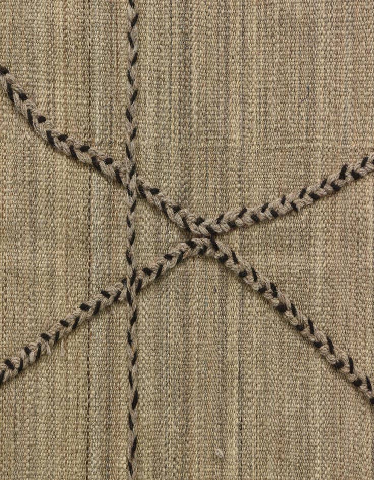 Detail image of  4' 7 x 10' 3  Hand Knotted Moroccan Wool Runner Rug