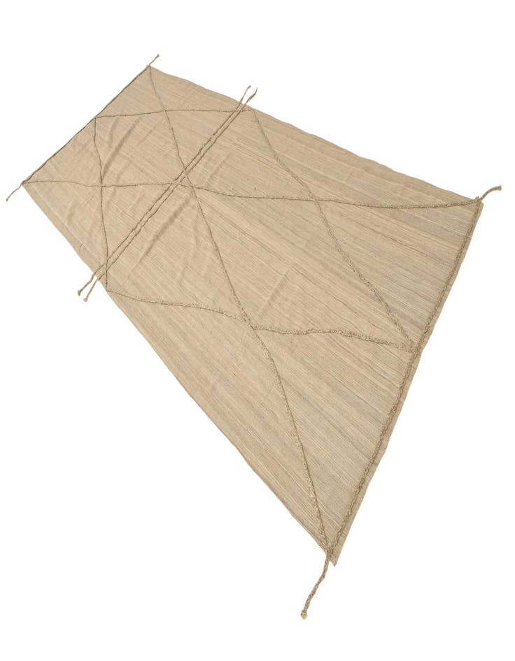 Detail image of  5' 6 x 13'  Hand Knotted Moroccan Wool Runner Rug