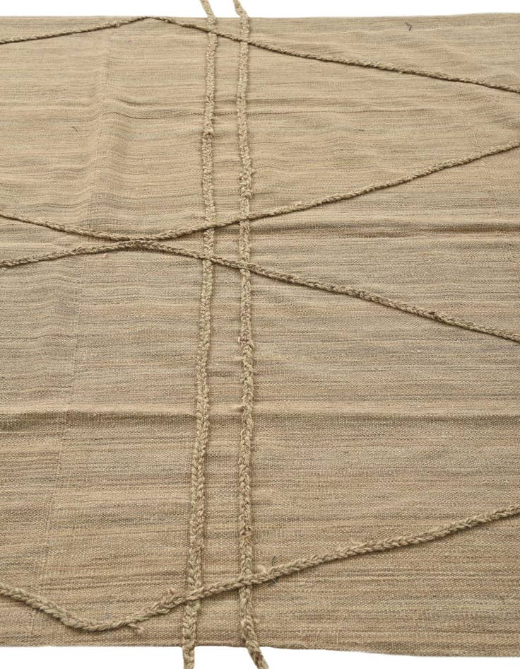 Detail image of  5' 6 x 13'  Hand Knotted Moroccan Wool Runner Rug