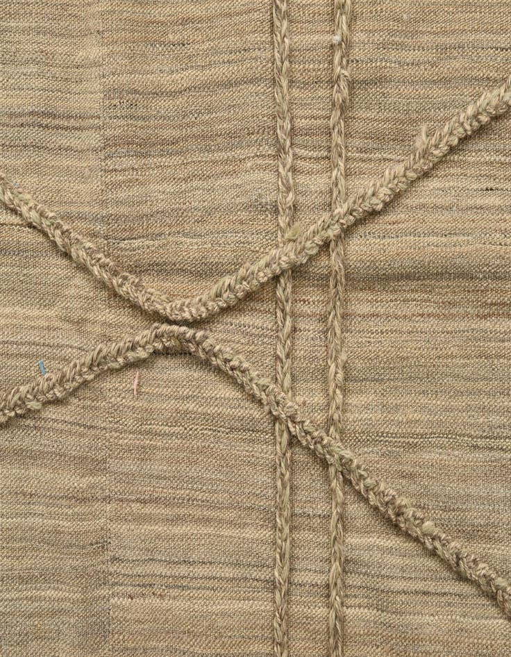 Detail image of  5' 6 x 13'  Hand Knotted Moroccan Wool Runner Rug