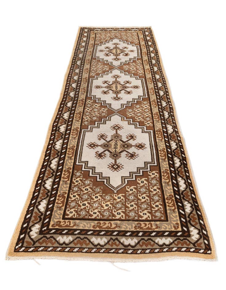 Detail image of  2' 10 x 9' 9  Hand Knotted Moroccan Wool Runner Rug