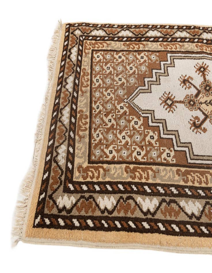 Detail image of  2' 10 x 9' 9  Hand Knotted Moroccan Wool Runner Rug