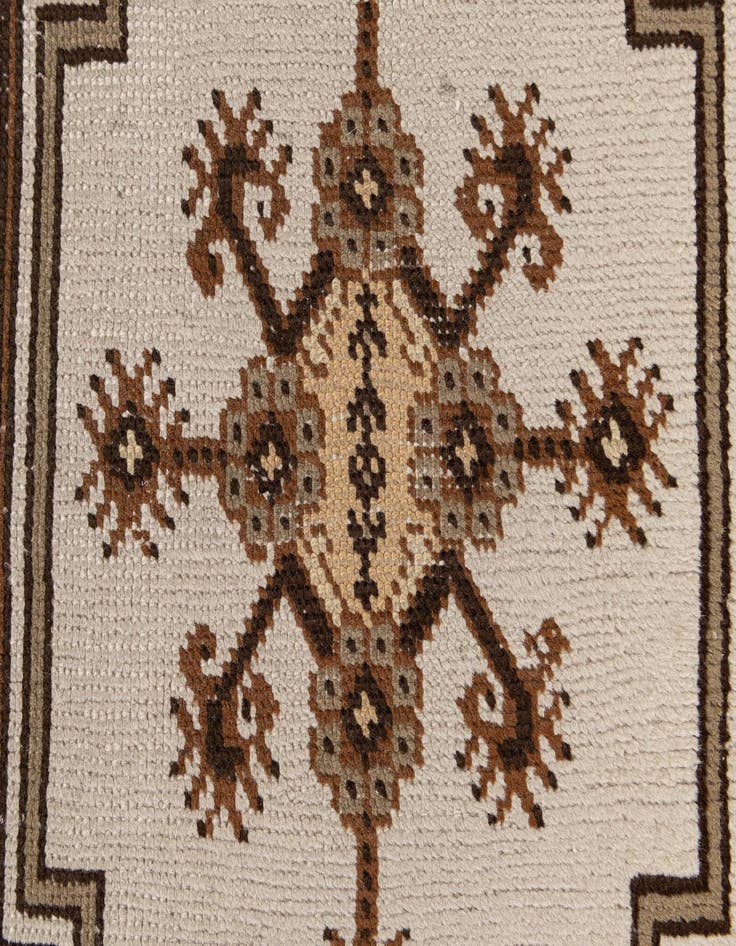 Detail image of  2' 10 x 9' 9  Hand Knotted Moroccan Wool Runner Rug