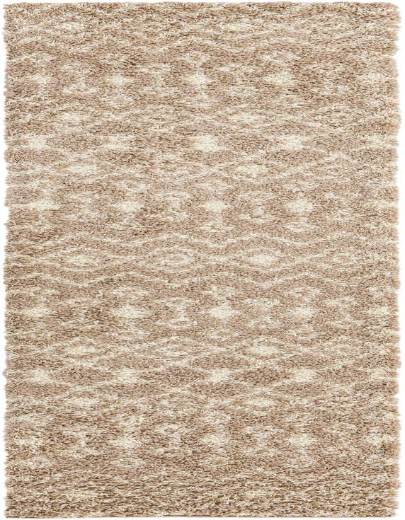 Detail image of  2' 7 x 10' Moroccan Trellis Shag Runner Rug