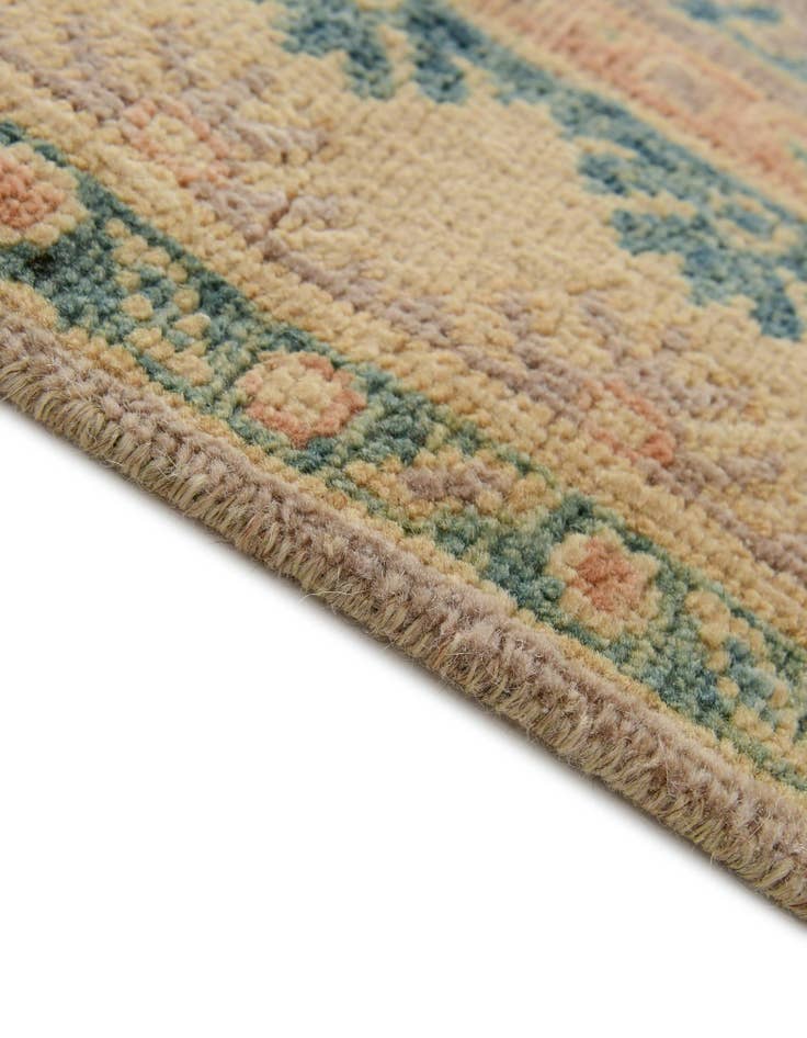 Detail image of  2' 7 x 5' 9  Hand Knotted Oushak Wool Runner Rug