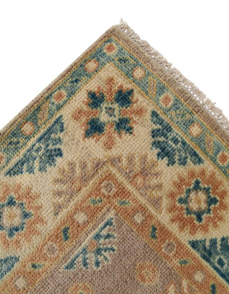 Detail image of  2' 7 x 5' 9  Hand Knotted Oushak Wool Runner Rug