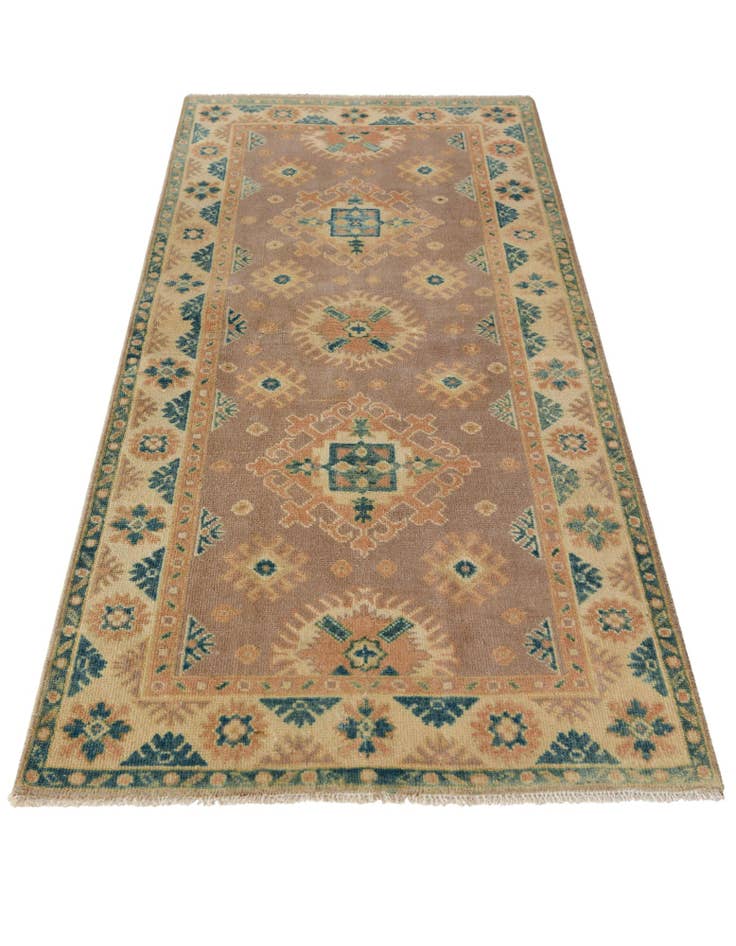 Detail image of  2' 7 x 5' 9  Hand Knotted Oushak Wool Runner Rug