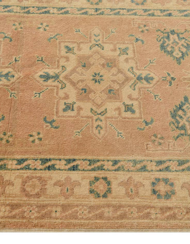 Detail image of  2' 7 x 6' 10  Hand Knotted Oushak Wool Runner Rug