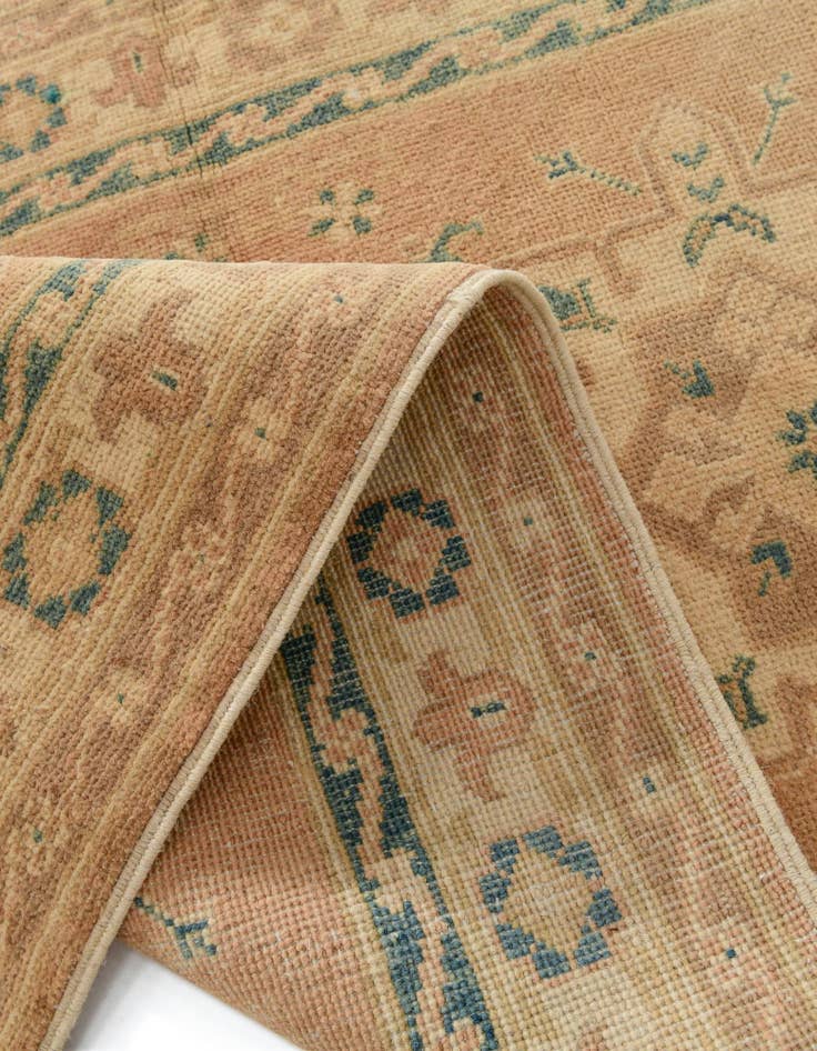 Detail image of  2' 7 x 6' 10  Hand Knotted Oushak Wool Runner Rug