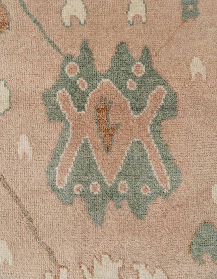 Detail image of  2' 8 x 10' 1  Hand Knotted Oushak Wool Runner Rug
