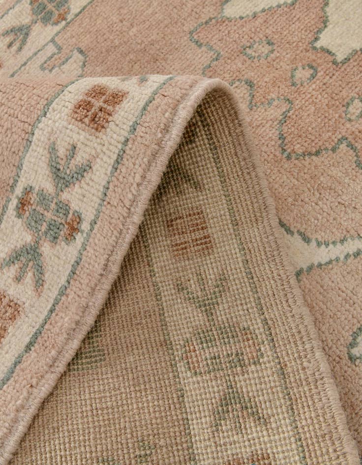 Detail image of  2' 8 x 10' 1  Hand Knotted Oushak Wool Runner Rug