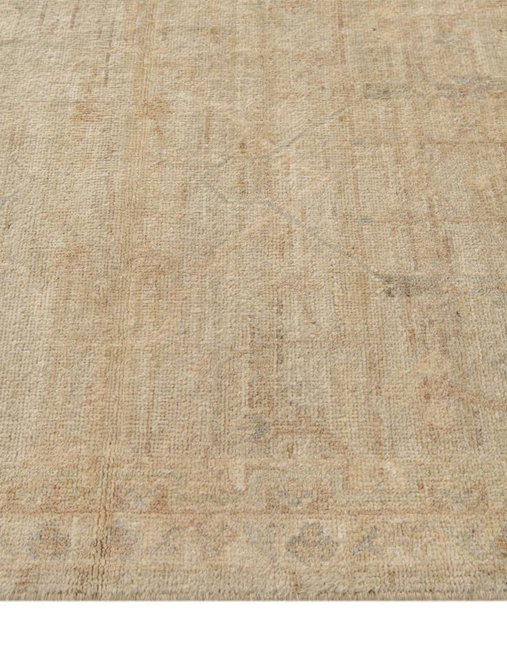 Detail image of  3' 3 x 11' 8  Hand Knotted Oushak Wool Runner Rug