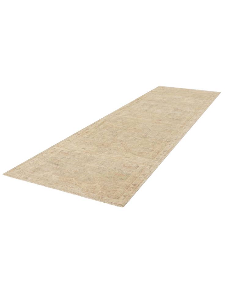 Detail image of  3' 3 x 11' 8  Hand Knotted Oushak Wool Runner Rug