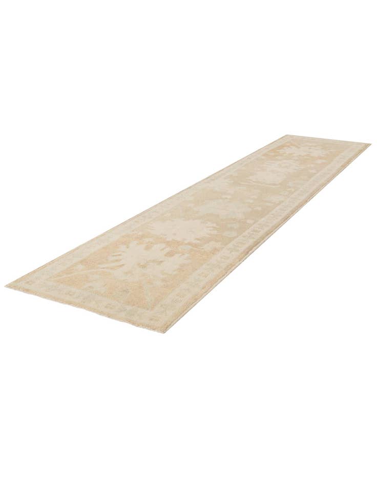 Detail image of  2' 10 x 12' 5  Hand Knotted Oushak Wool Runner Rug
